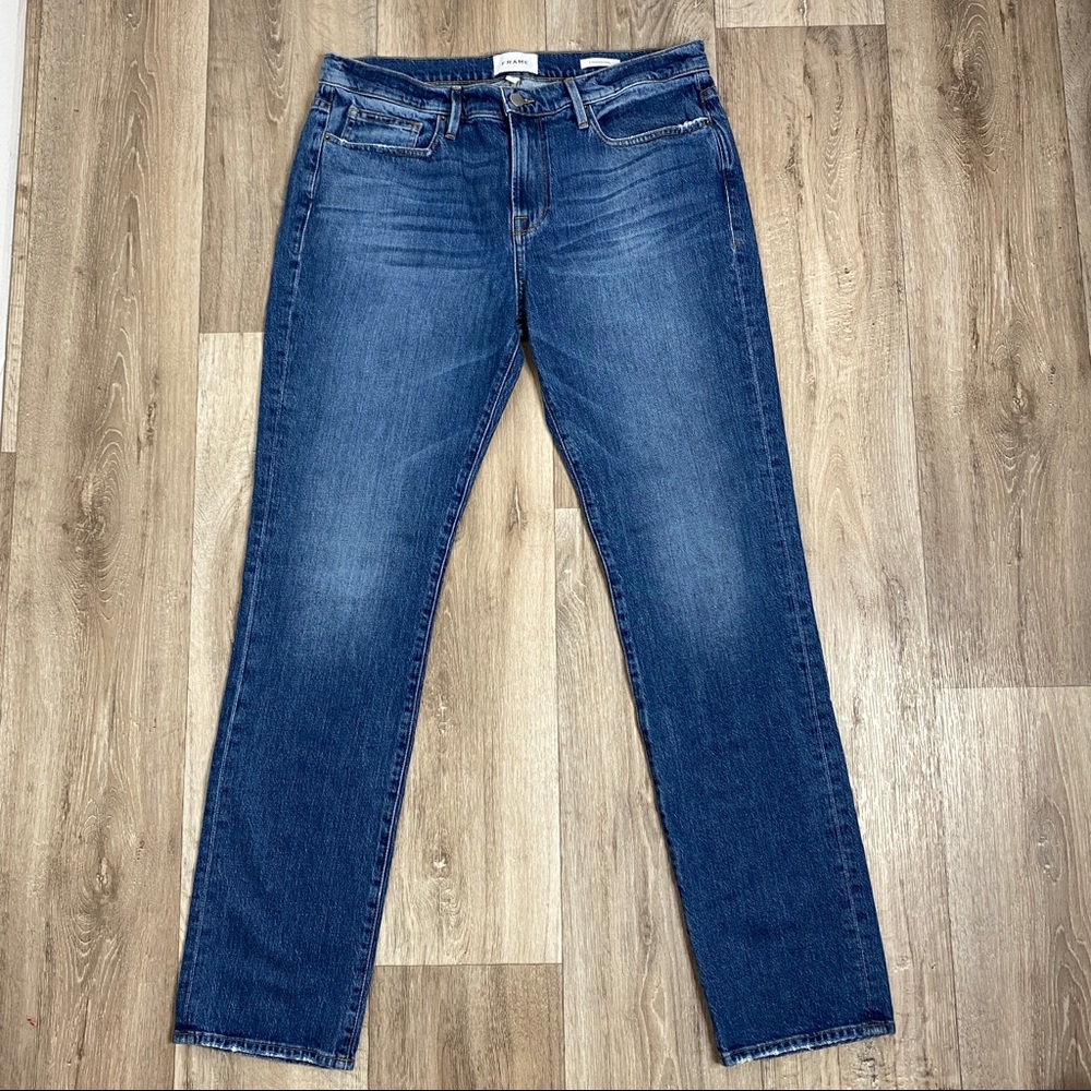 Frame Men’s Denim L'Homme Slim Jeans in Blue Wyatt 36